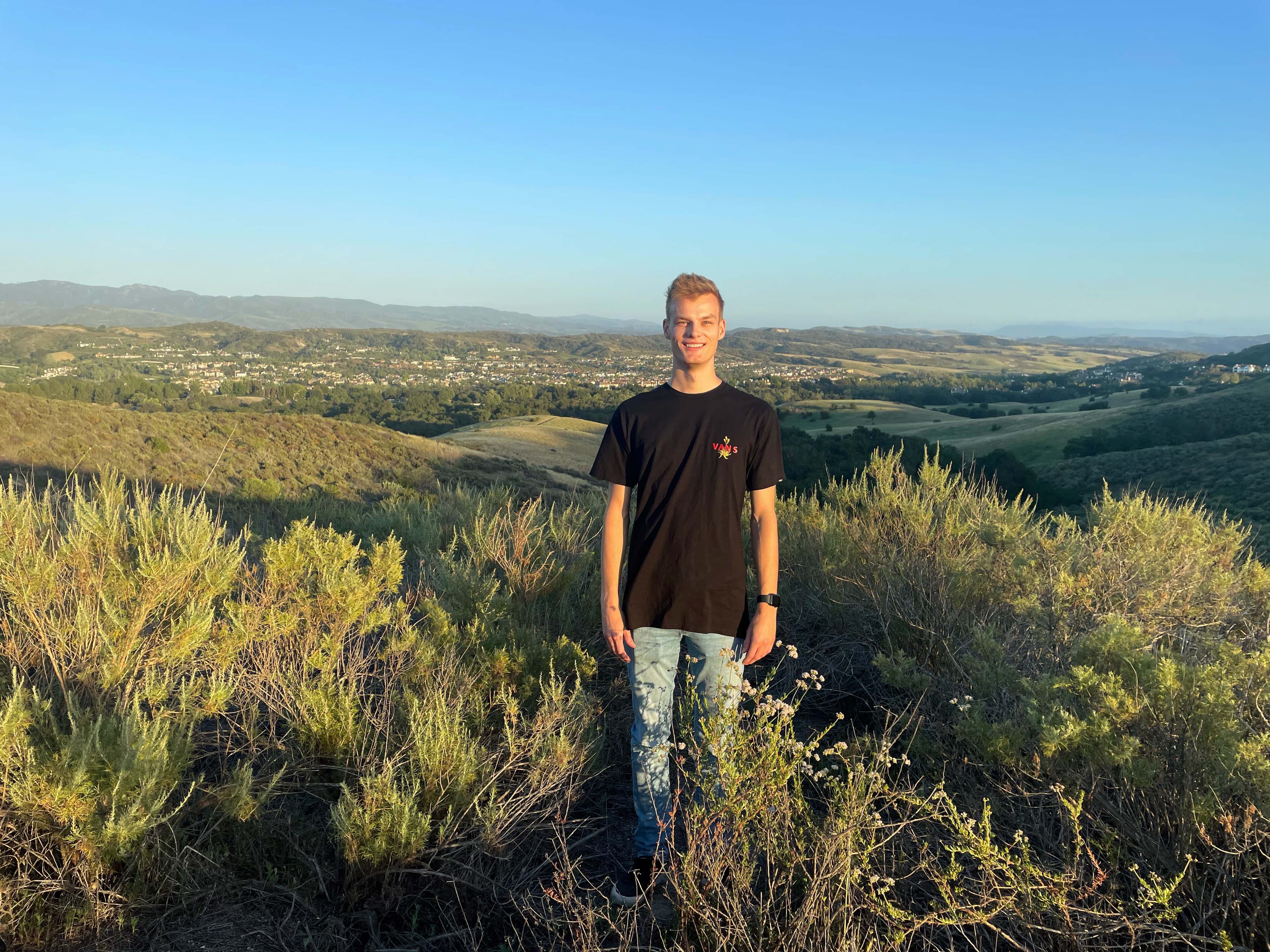 Mike Heddes in the Hills of Orange County